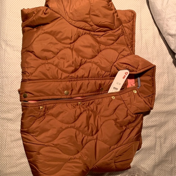 J.Crew New Quilted Cocoon Puffer Coat Sz Large - Picture 7 of 10